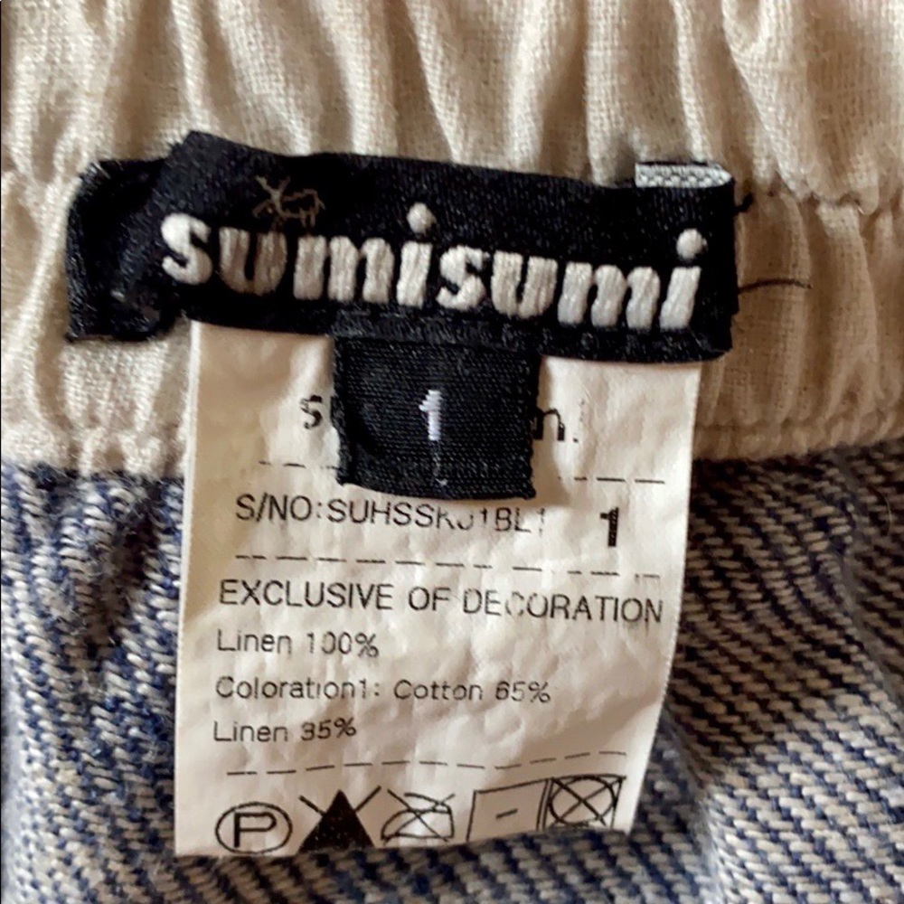 Sumi Sumi Midi Linen Skirt Size 1 View 4